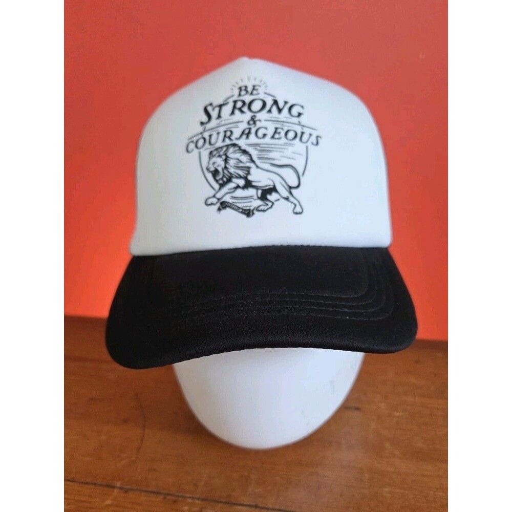 Swanson Christian Be Strong And Courageous Trucker Hat Cap Snap Back NWT